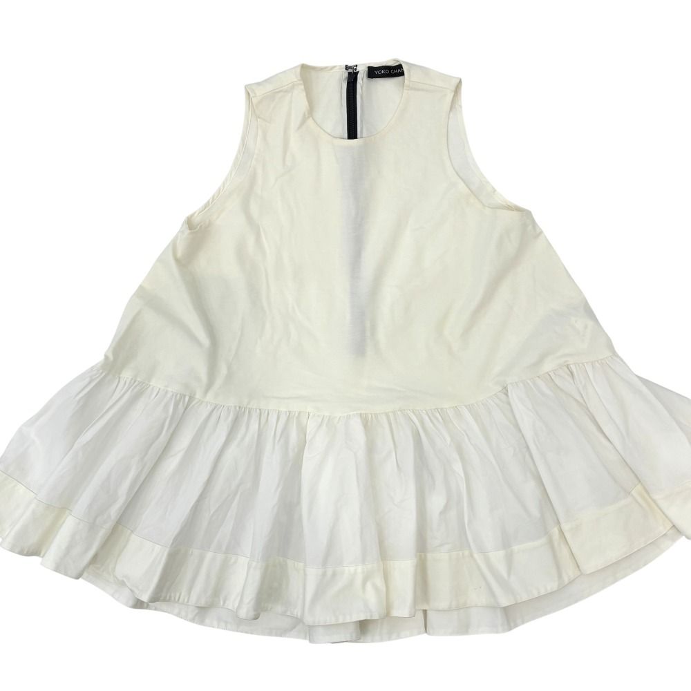 良品 YOKO CHAN ヨーコチャン ノースリーブ フレアブラウス 38