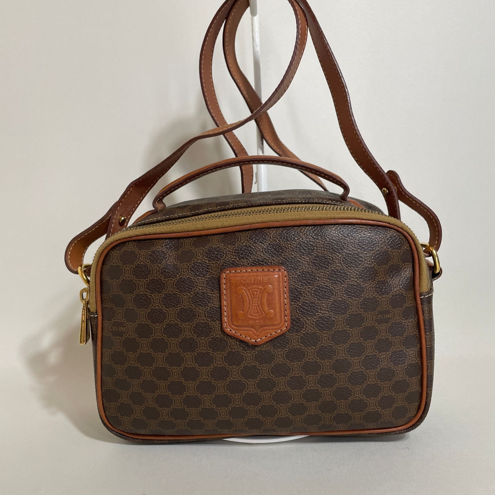 セリーヌ ハンドバッグ ビジネス ショルダー 2way マカダム柄 トリオンフ 2512-162｜セリーヌ ショルダーバッグ マカダム柄 トリオンフ - メルカリ