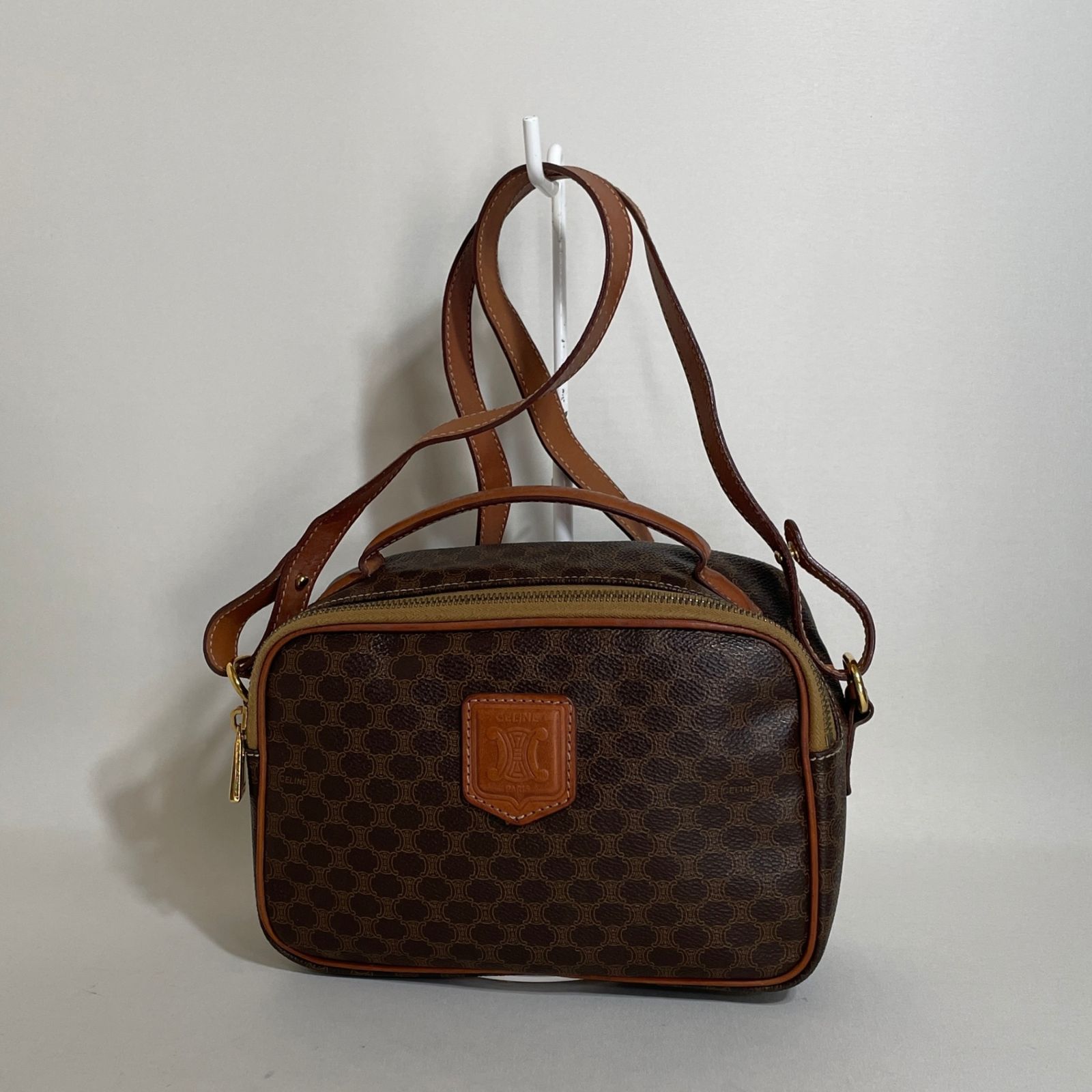 2512-162｜セリーヌ ショルダーバッグ マカダム柄 トリオンフ - メルカリ