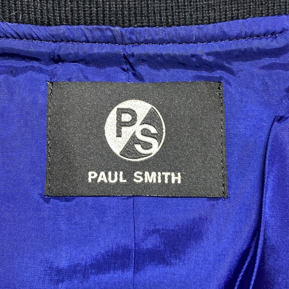 美品 PS Paul Smith ピーエスポールスミス ヘリンボーン ドット刺繍