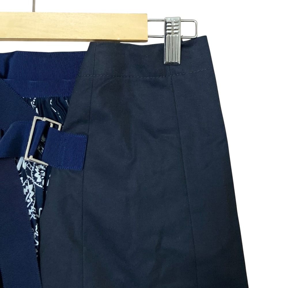 美品 sacai サカイ バンダナプリント レイヤードプリーツスカート 16