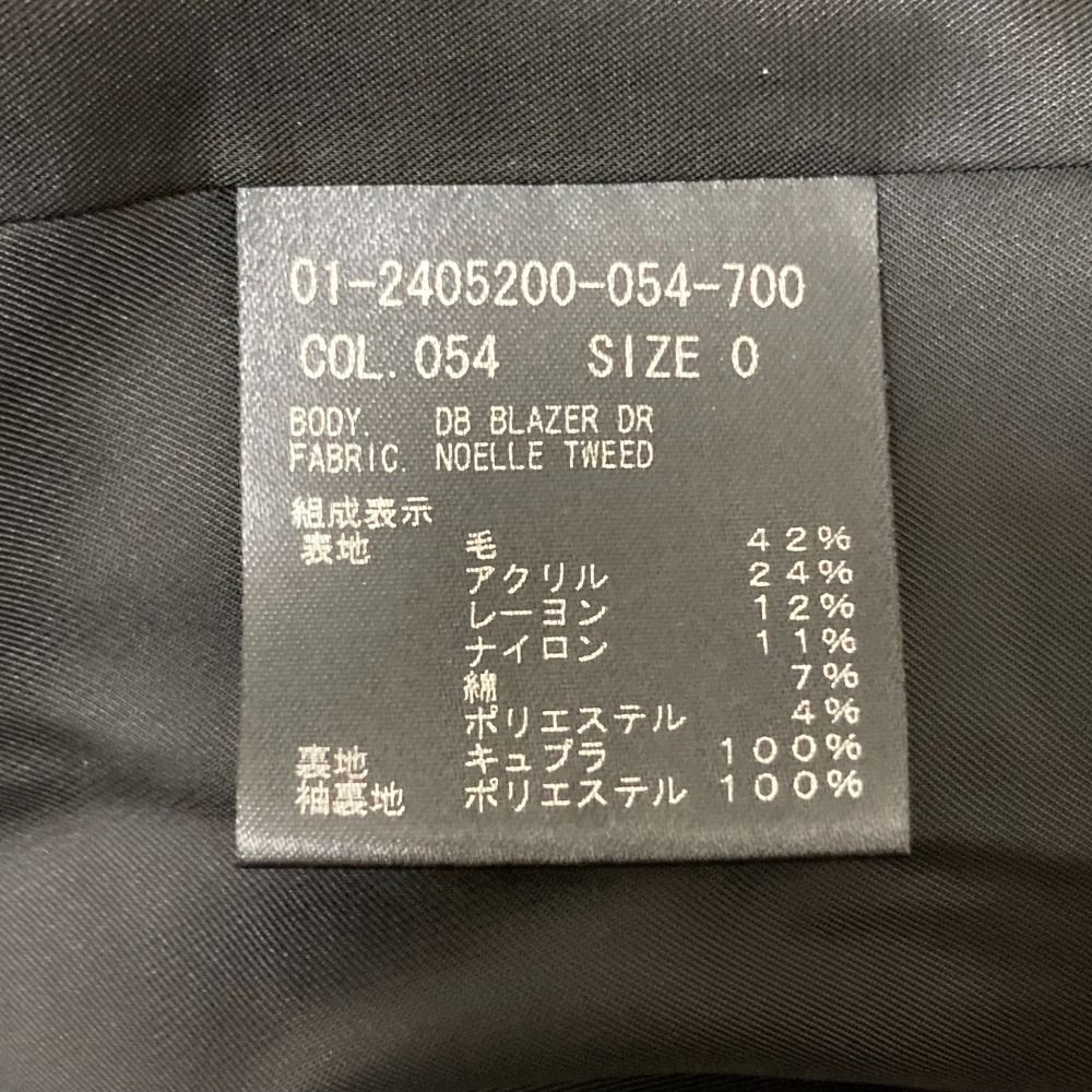美品 theory セオリー NOELLE TWEED DB BLAZER DR ダブルブレスト