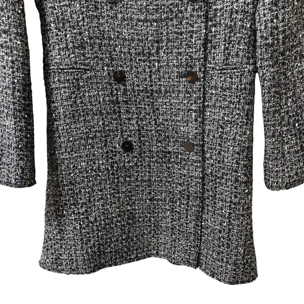 美品 theory セオリー NOELLE TWEED DB BLAZER DR ダブルブレスト