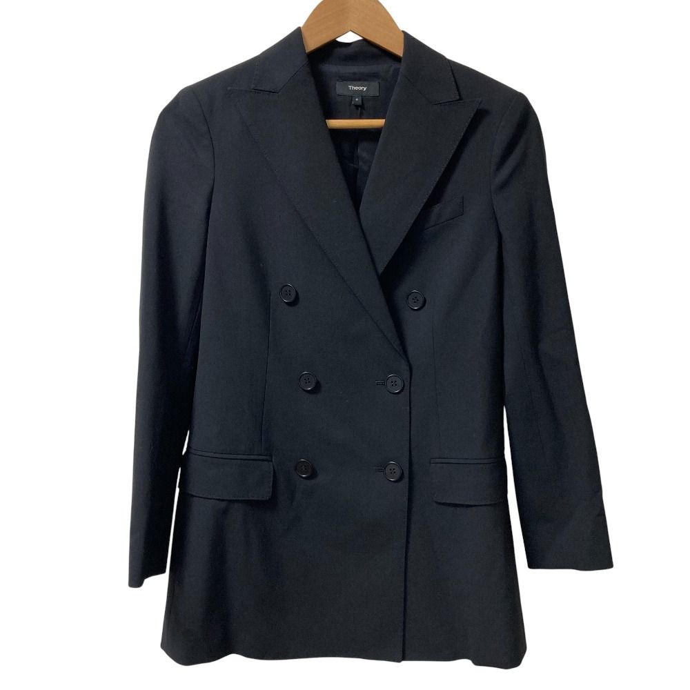美品 theory セオリー TAILOR DB TAILOR JK ストレッチ ダブルブレスト