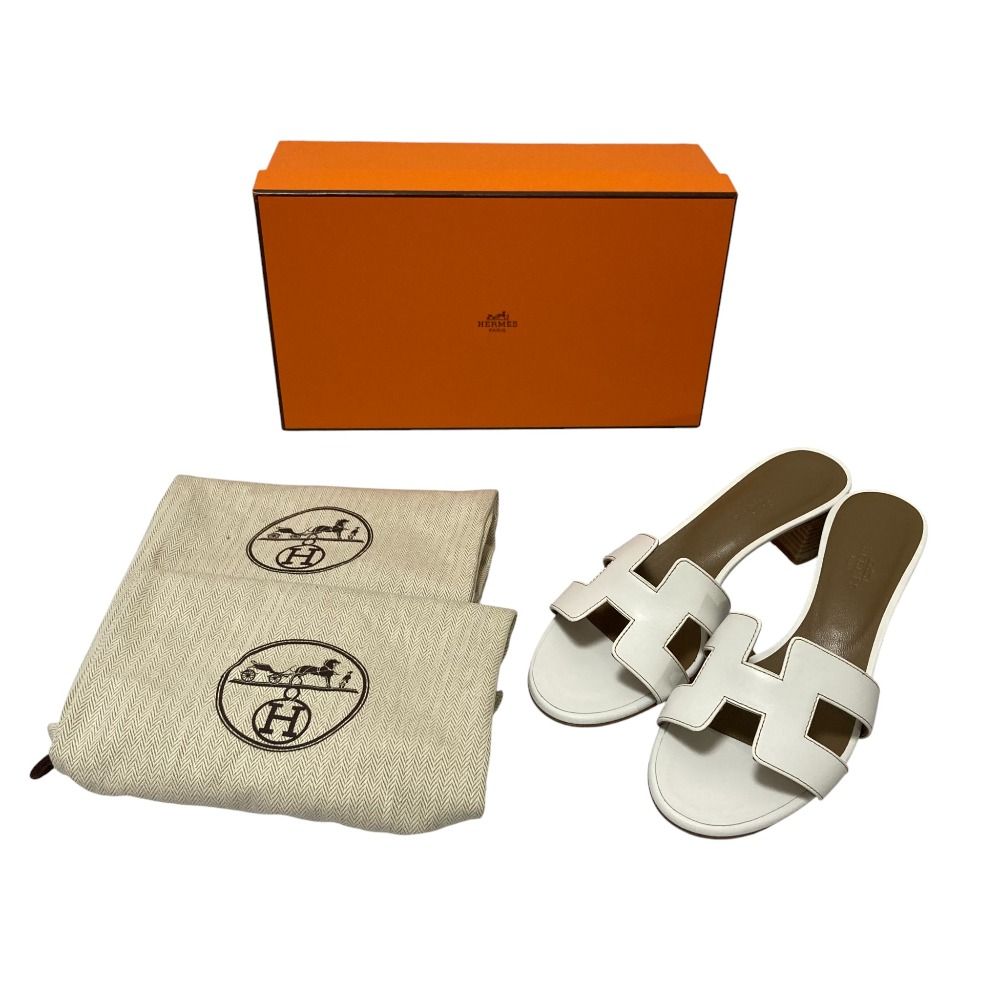 新品同様 HERMES エルメス オアジス ミュール サンダル サイズ37 1/2