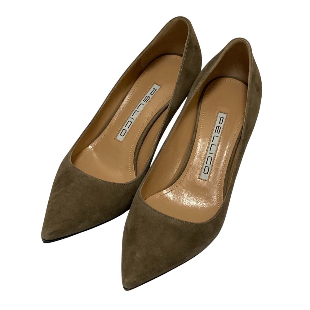 新品同様 PELLICO ペリーコ ポインテッドトゥ スウェードパンプス