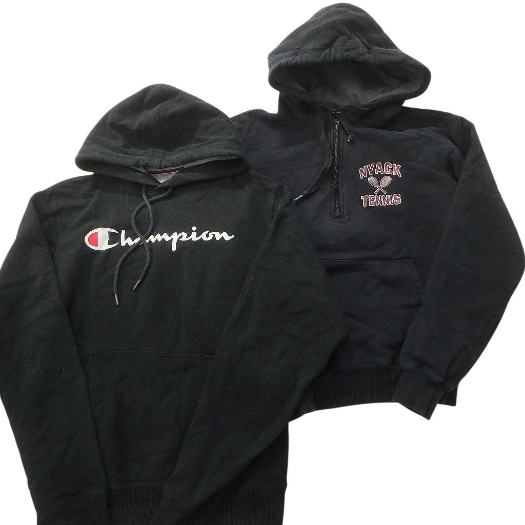 古着卸 まとめ売り チャンピオン Champion スウェット 8枚セット (メンズ S /M ) 袖プリント カレッジ 3段プリント フーディー 中古 ND2997