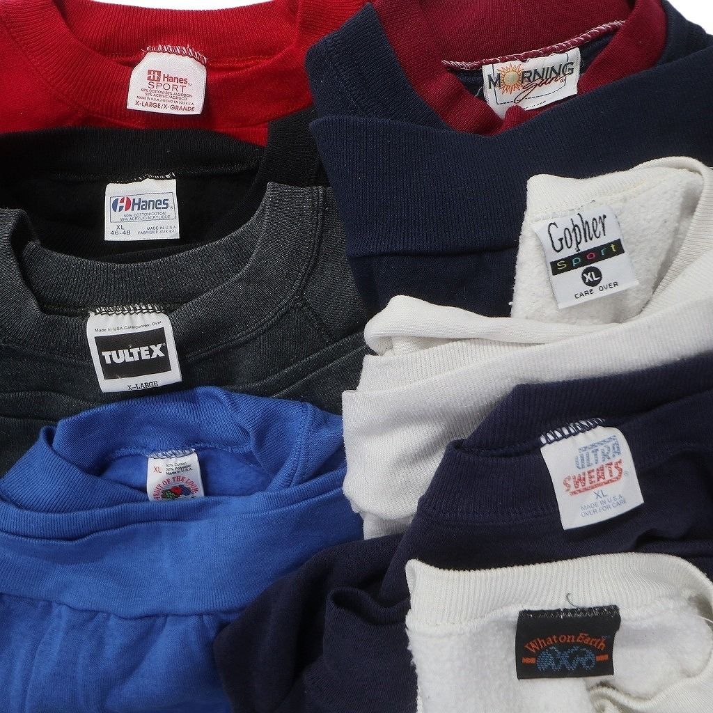 USA 古着　スウェット　アソート　転売可　まとめ売り　ビンテージ　USED 古着卸 まとめ売り USA製 スウェット 8枚セット (メンズ XL ) フルーツ