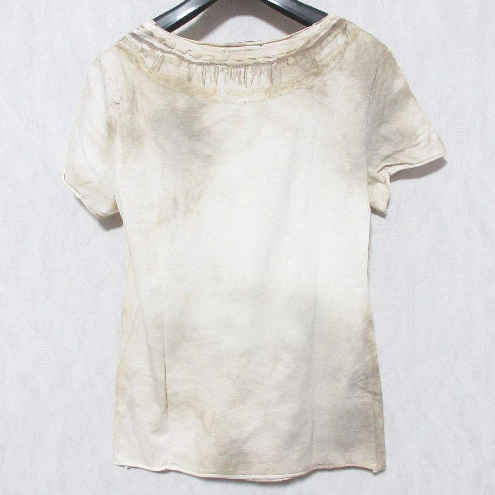 美品 goa ゴア ドリームキャッチャー フェザープリントTシャツ カットソー 31311287 FREE ベージュ レディース 古着 中古 USED 美品 goa ゴア ドリームキャッチャー フェザープリントTシャツ