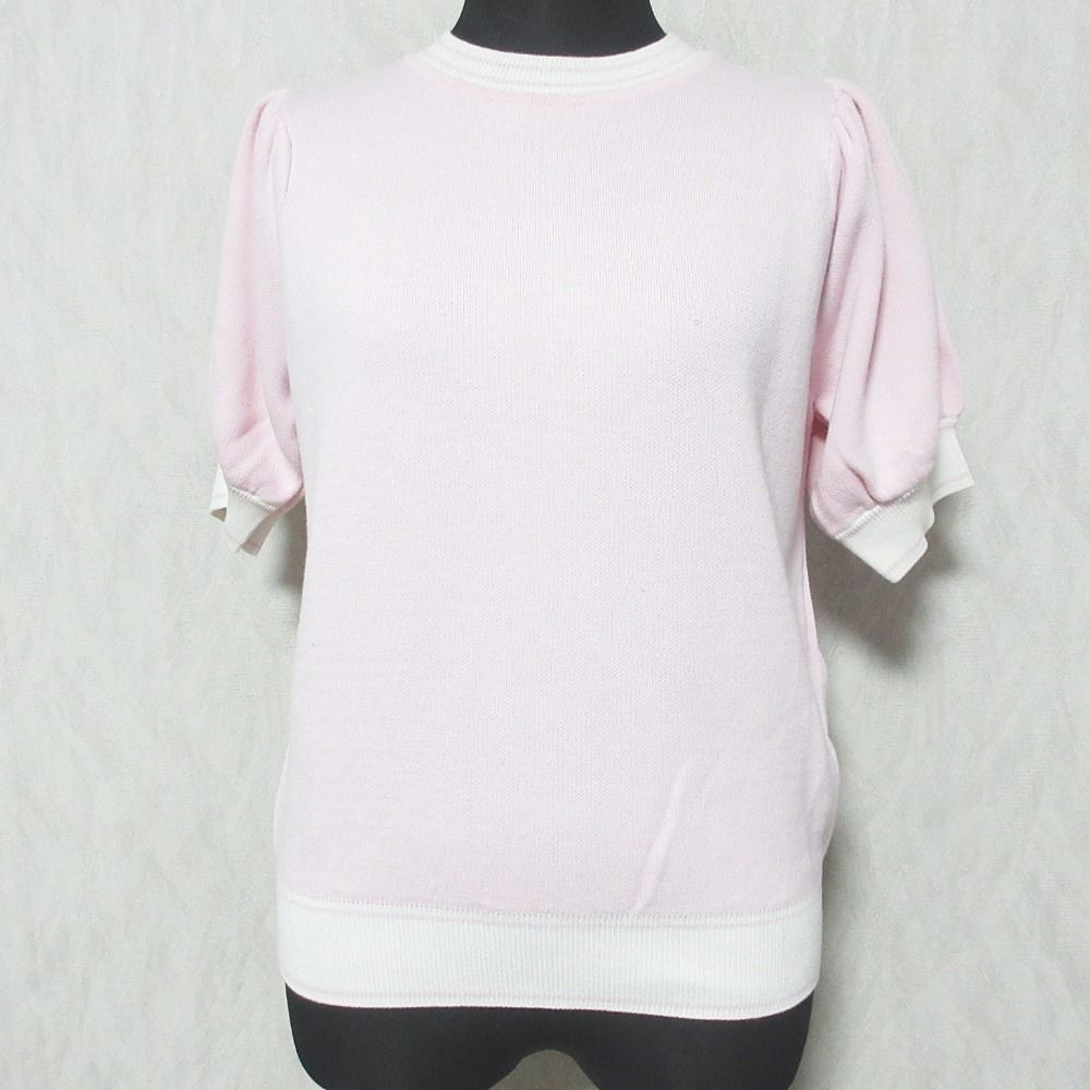 美品TSURU By MARIKO OIKAWA ピンクパフスリーブトップス TSURU By MARIKO OIKAWA 22AWトップス