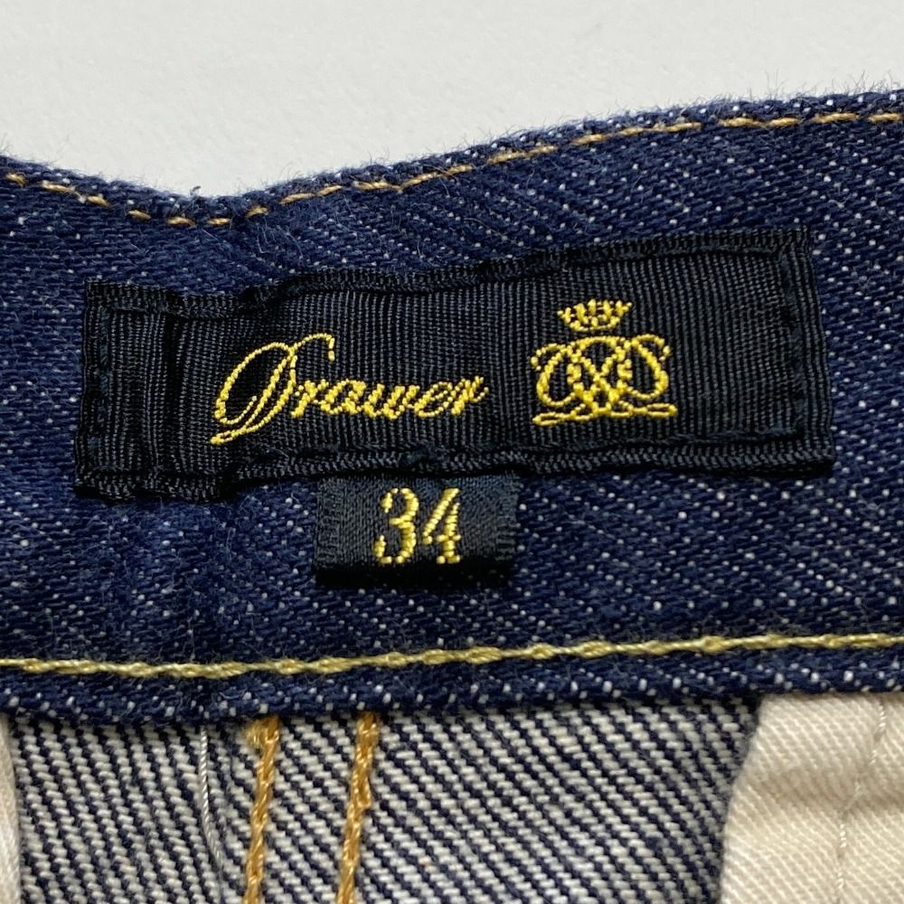 美品 DRAWER ドゥロワー DENIM GAUCHO PANTS デニム ガウチョパンツ