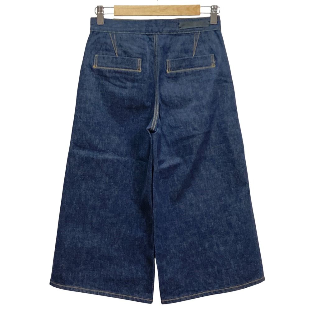 美品 DRAWER ドゥロワー DENIM GAUCHO PANTS デニム ガウチョパンツ