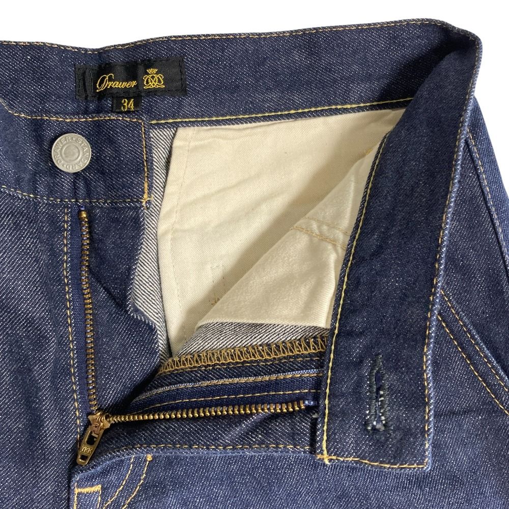 美品 DRAWER ドゥロワー DENIM GAUCHO PANTS デニム ガウチョパンツ