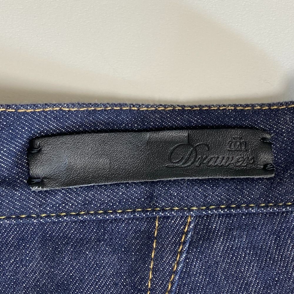 美品 DRAWER ドゥロワー DENIM GAUCHO PANTS デニム ガウチョパンツ