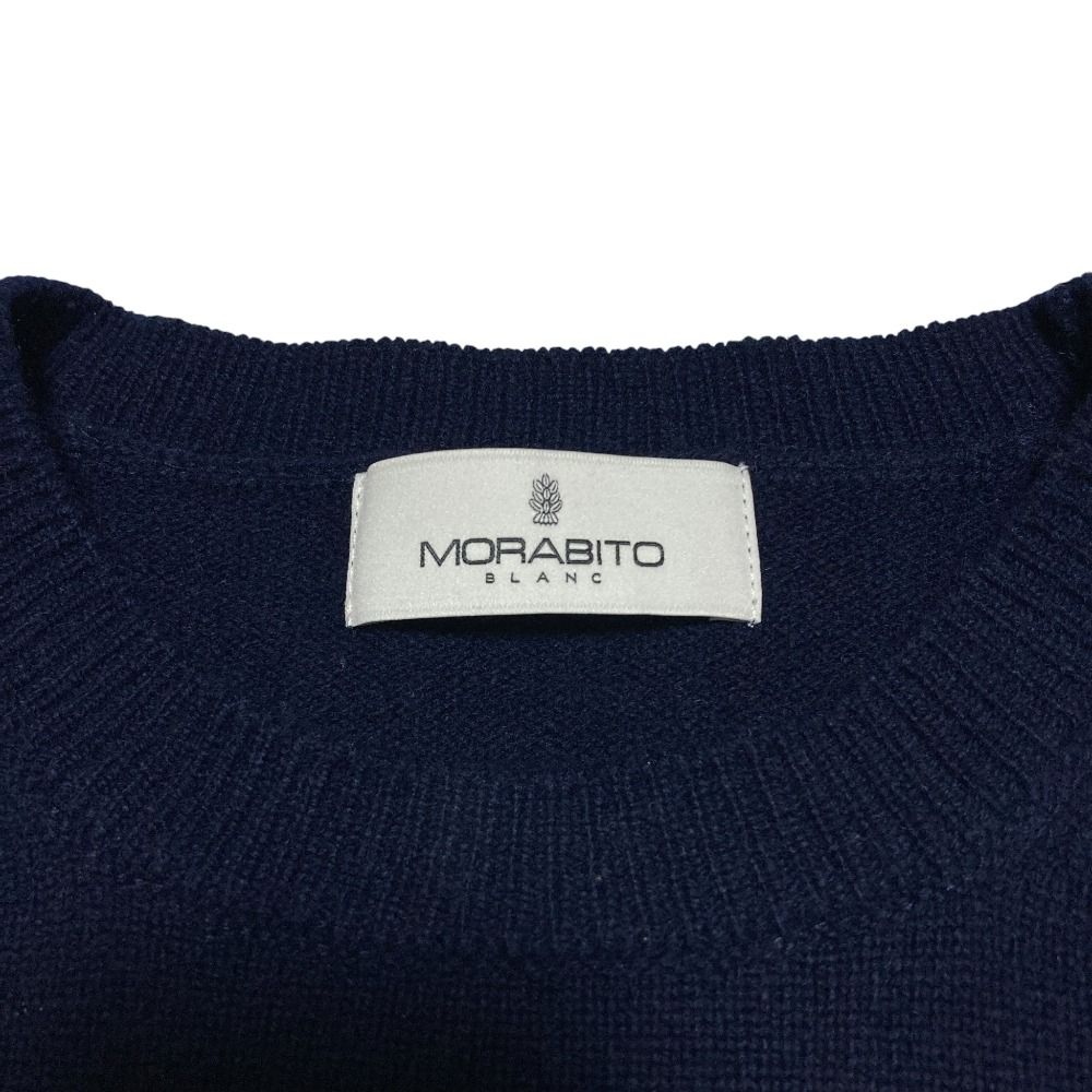 良品 MORABITO BLANC モラビト カシミヤブレンド ジャガード ロゴ