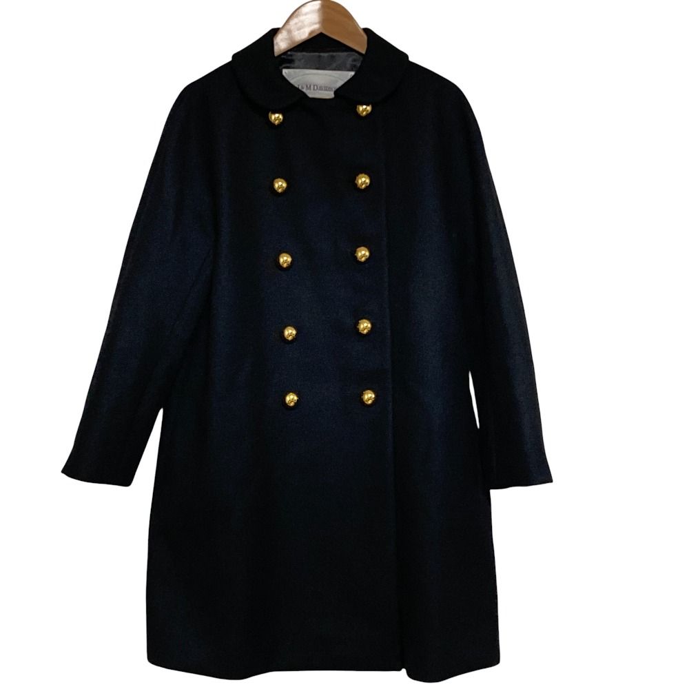 J & M DAVIDSON ブラック コート サイズ8 美品 J&M DAVIDSON ジェイアンドエムデヴィッドソン 金釦 ウール