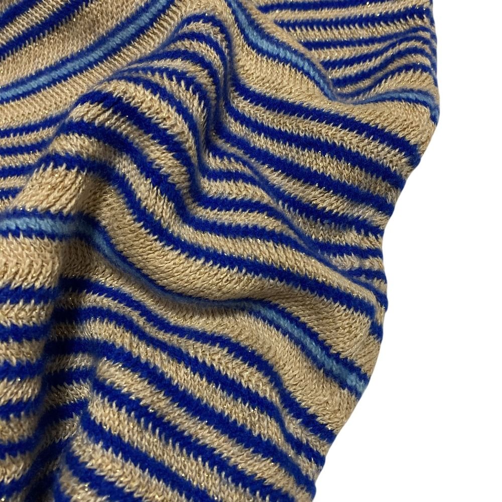 良品 CHANEL シャネル ココマーク ボーダー ラメサマーニット P60542