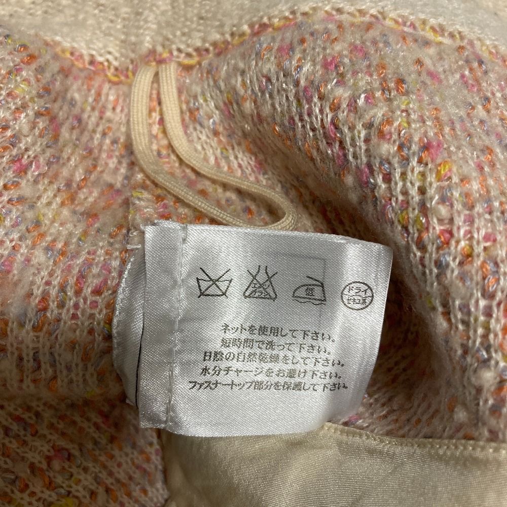 良品 CHANEL シャネル ツイードスカート P50494 サイズ36 ピンク  