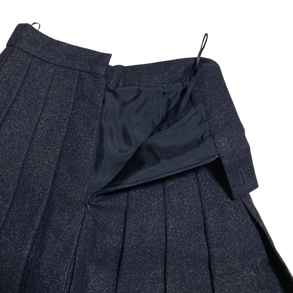 美品 CHANEL シャネル ラメ プリーツスカート P60339 サイズ34