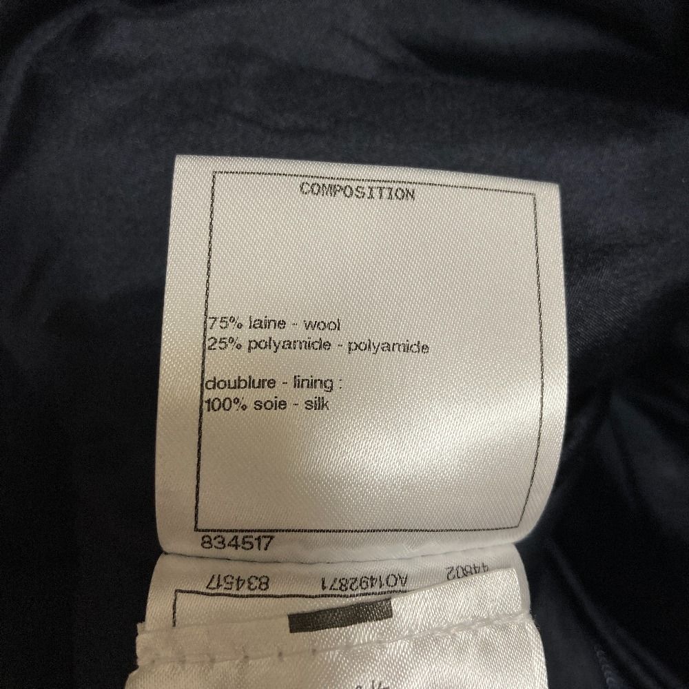 美品 CHANEL シャネル ラメ プリーツスカート P60339 サイズ34  