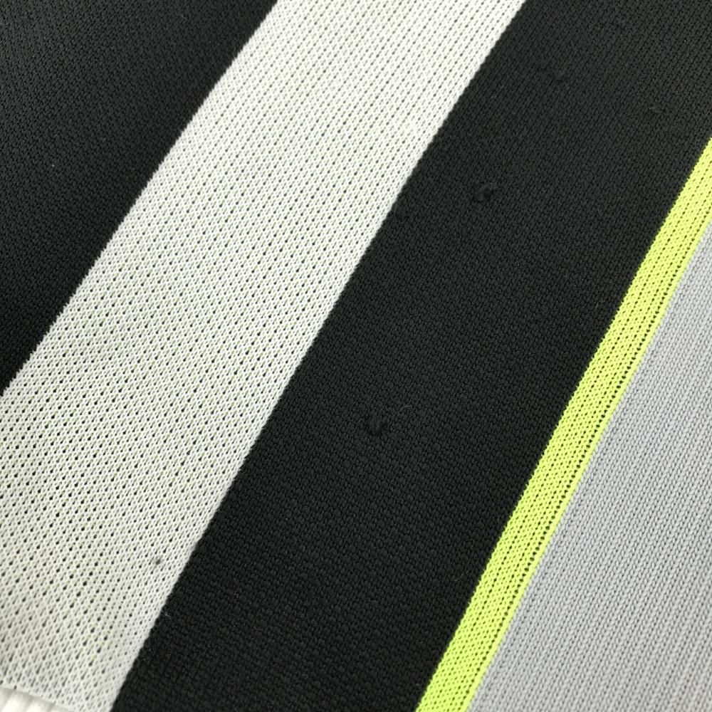 ディセンバーメイ ハイネックセーター グレー×黒×蛍光イエロー