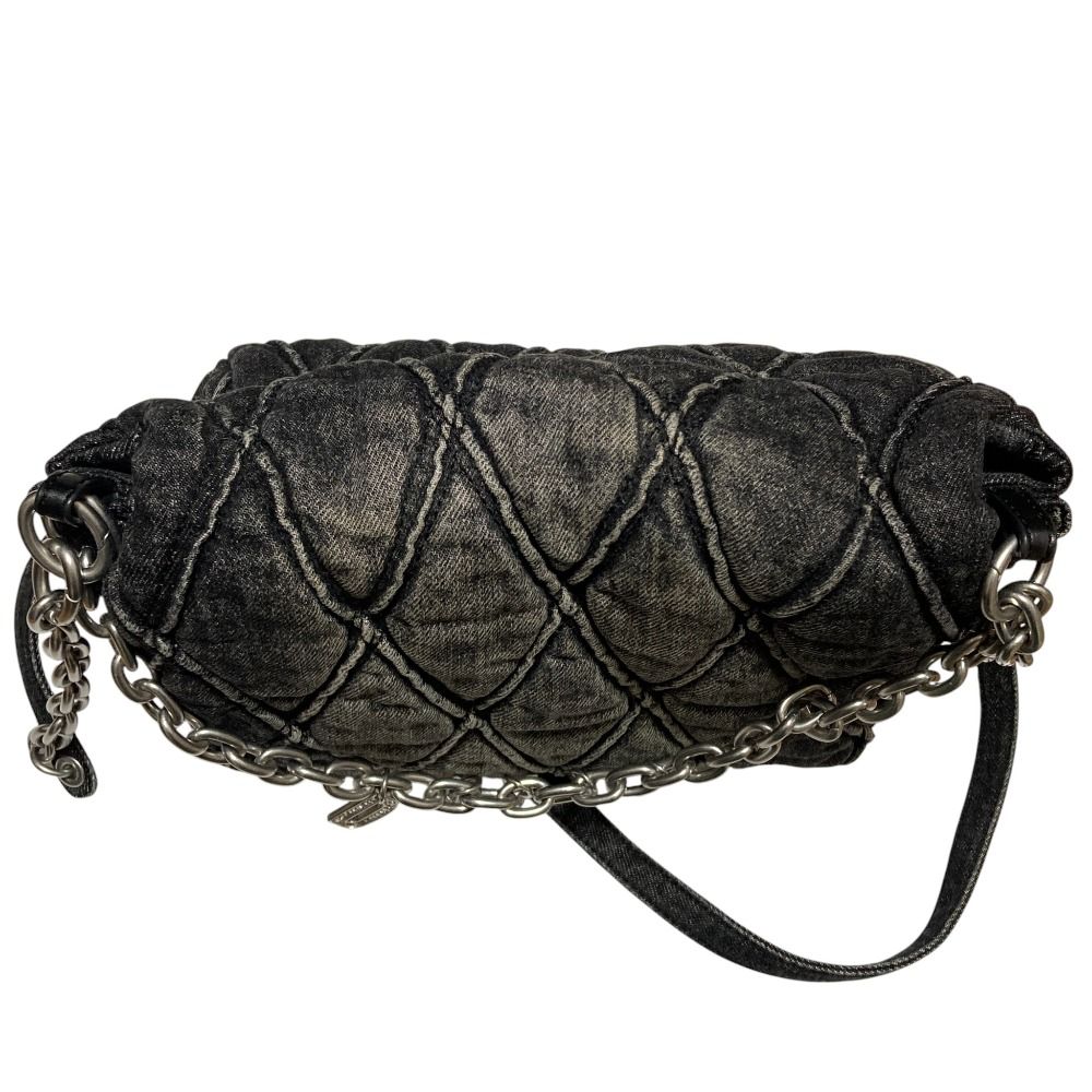 良品 DIESEL ディーゼル CHARM-D キルティング デニム チェーン