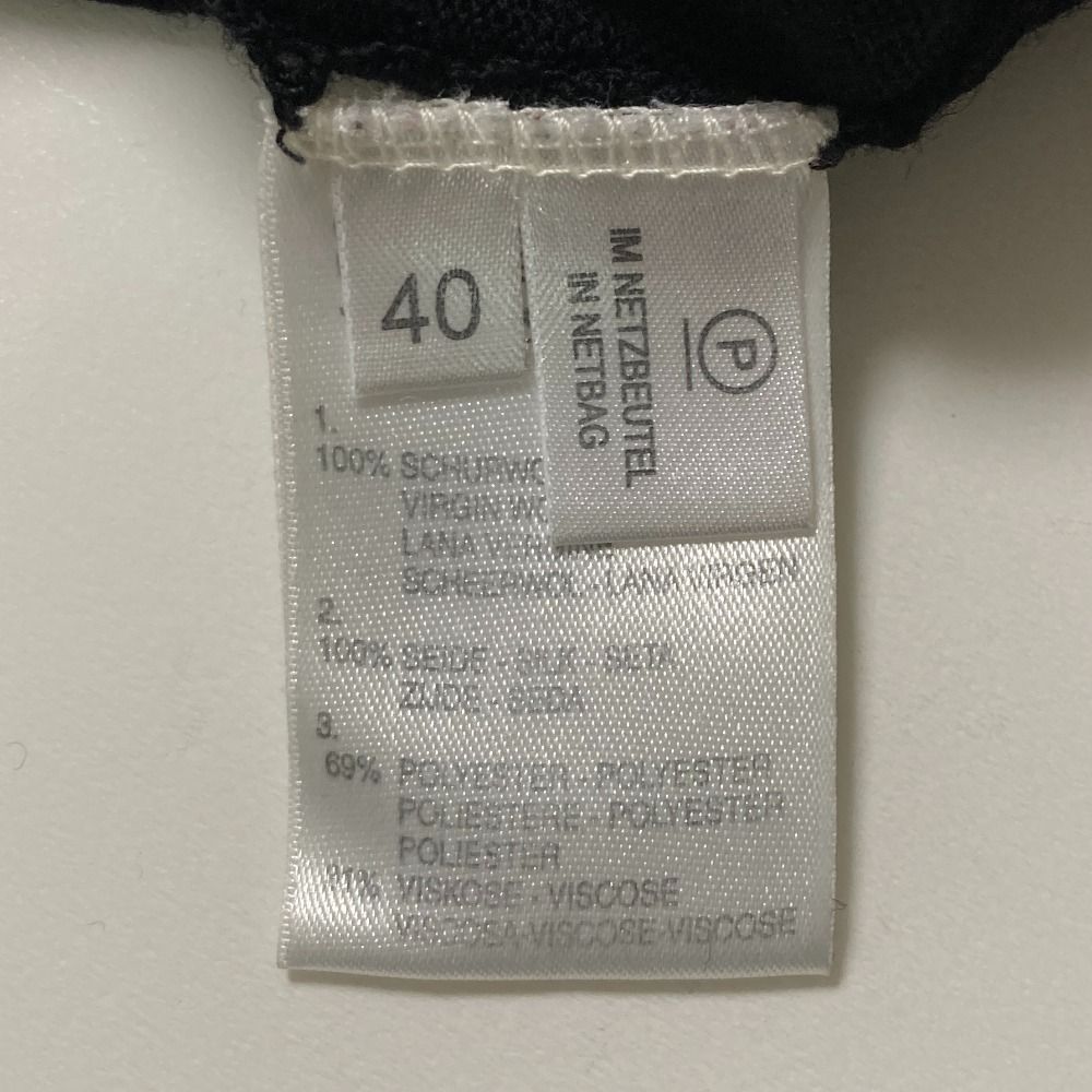 ESCADA エスカーダ ウールニット カーディガン 40 ブラック レディース