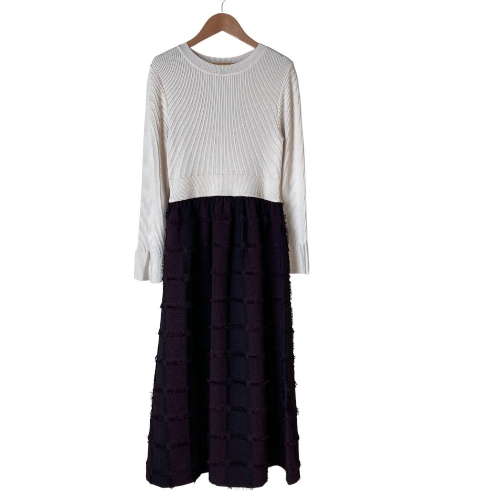 美品 BARNEYS NEW YORK バーニーズニューヨーク リブニット 切替