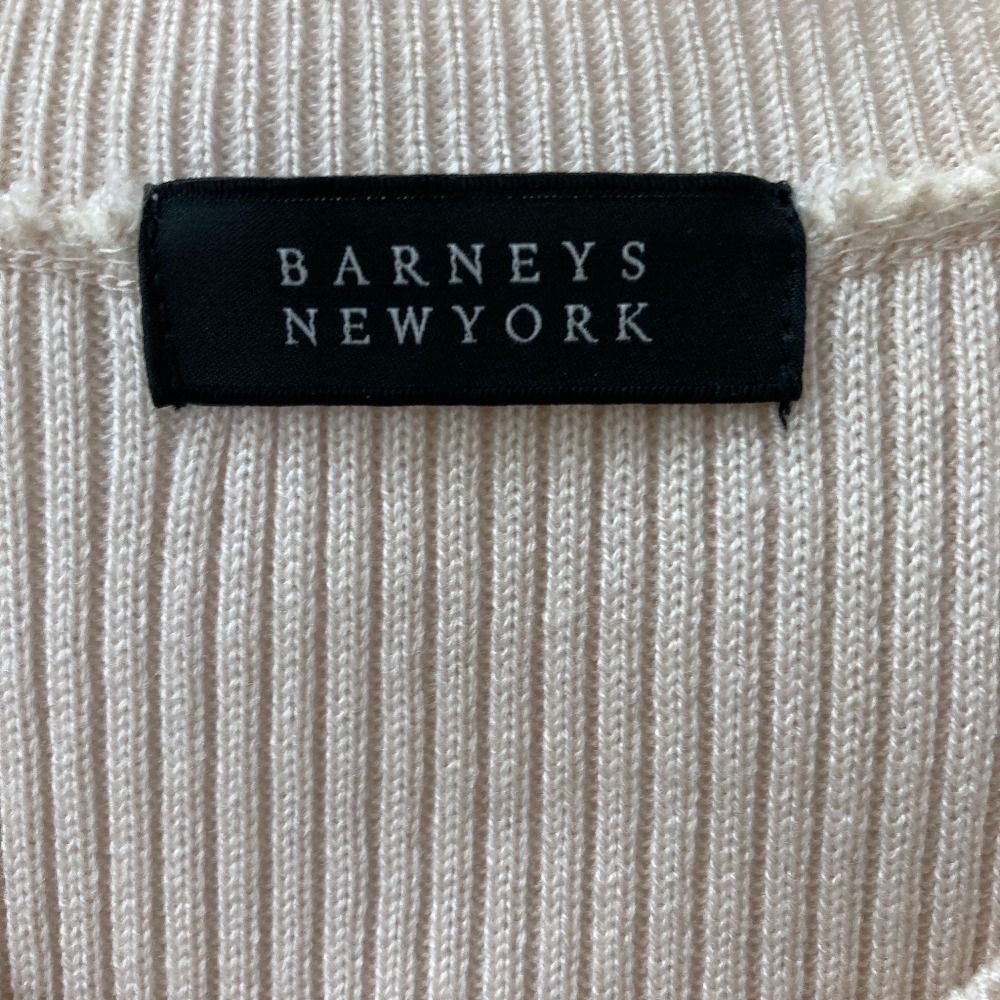 バーニーズニューヨーク　リブニット　切り替え ワンピース　ドッキングワンピース 美品 BARNEYS NEW YORK バーニーズニューヨーク リブニット 切替