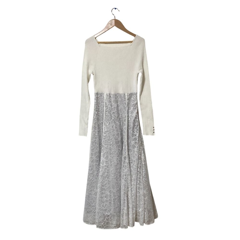 アプワイザーリッシェレースドッキングワンピース Apuweiser-riche レースドッキングワンピース size2