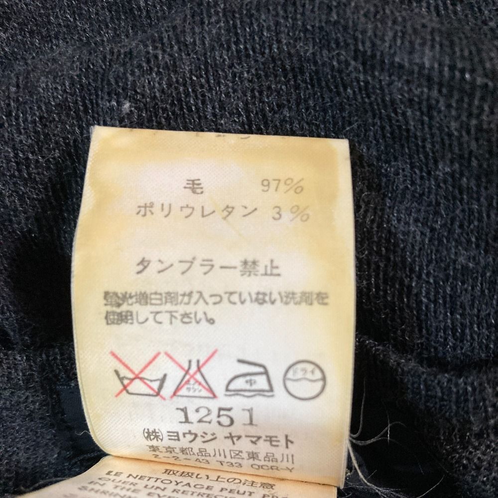 美品 Y's YOHJI YAMAMOTO ワイズ ヨウジヤマモト ストール付き ニット