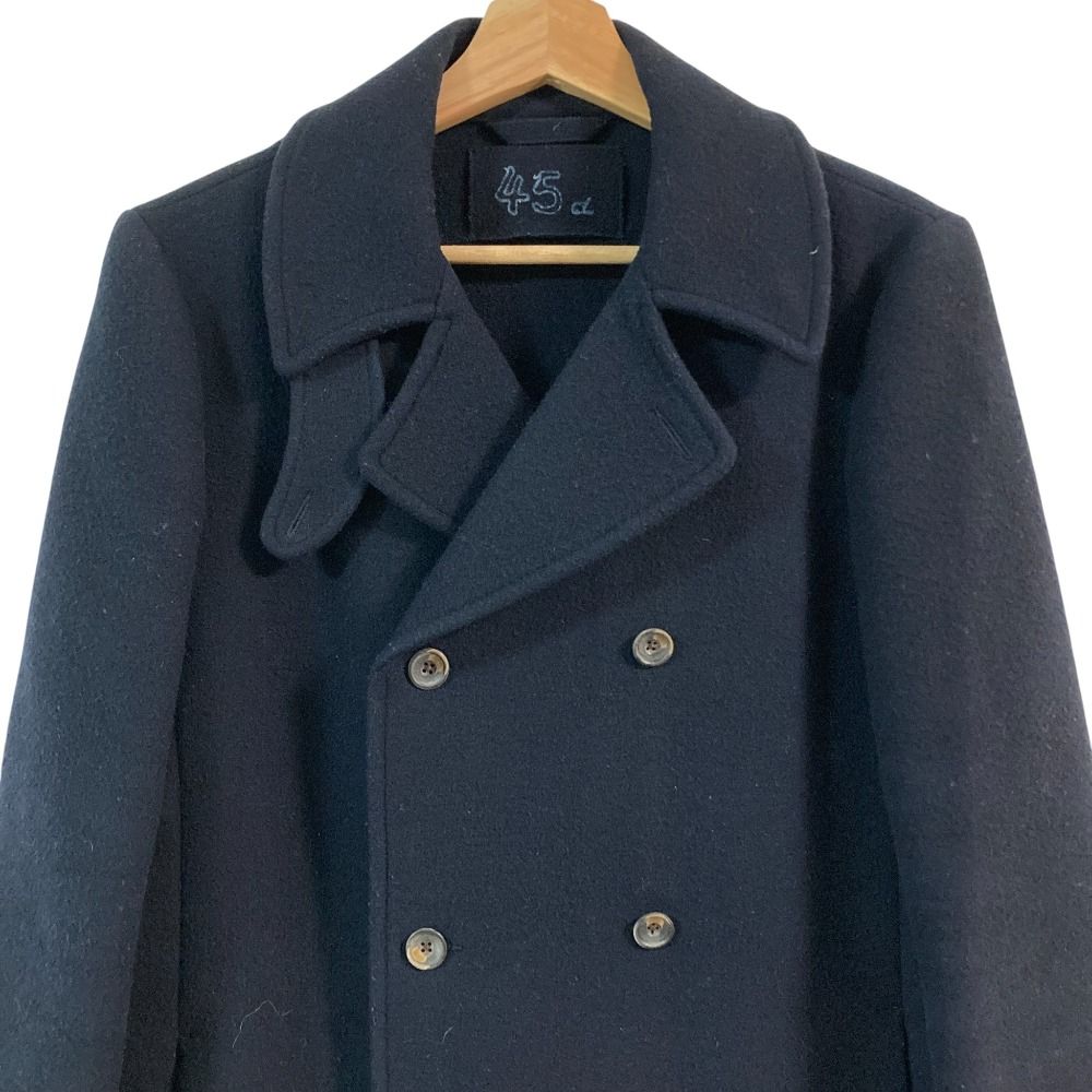 美品 45R フォーティファイブアール カシミヤブレンド ウールメルトン  