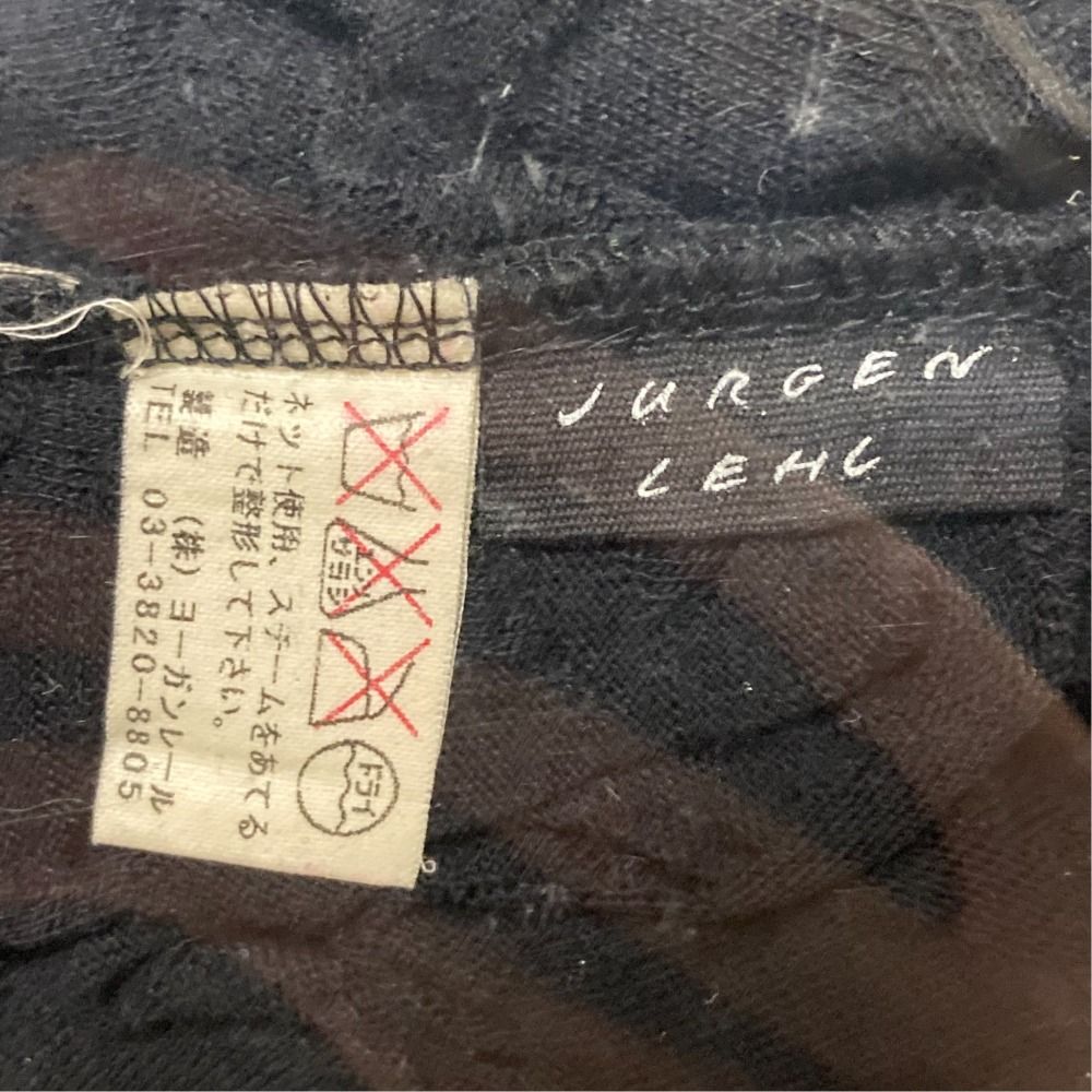 美品 JURGEN LEHL ヨーガンレール ウールコットン チェックジャガード