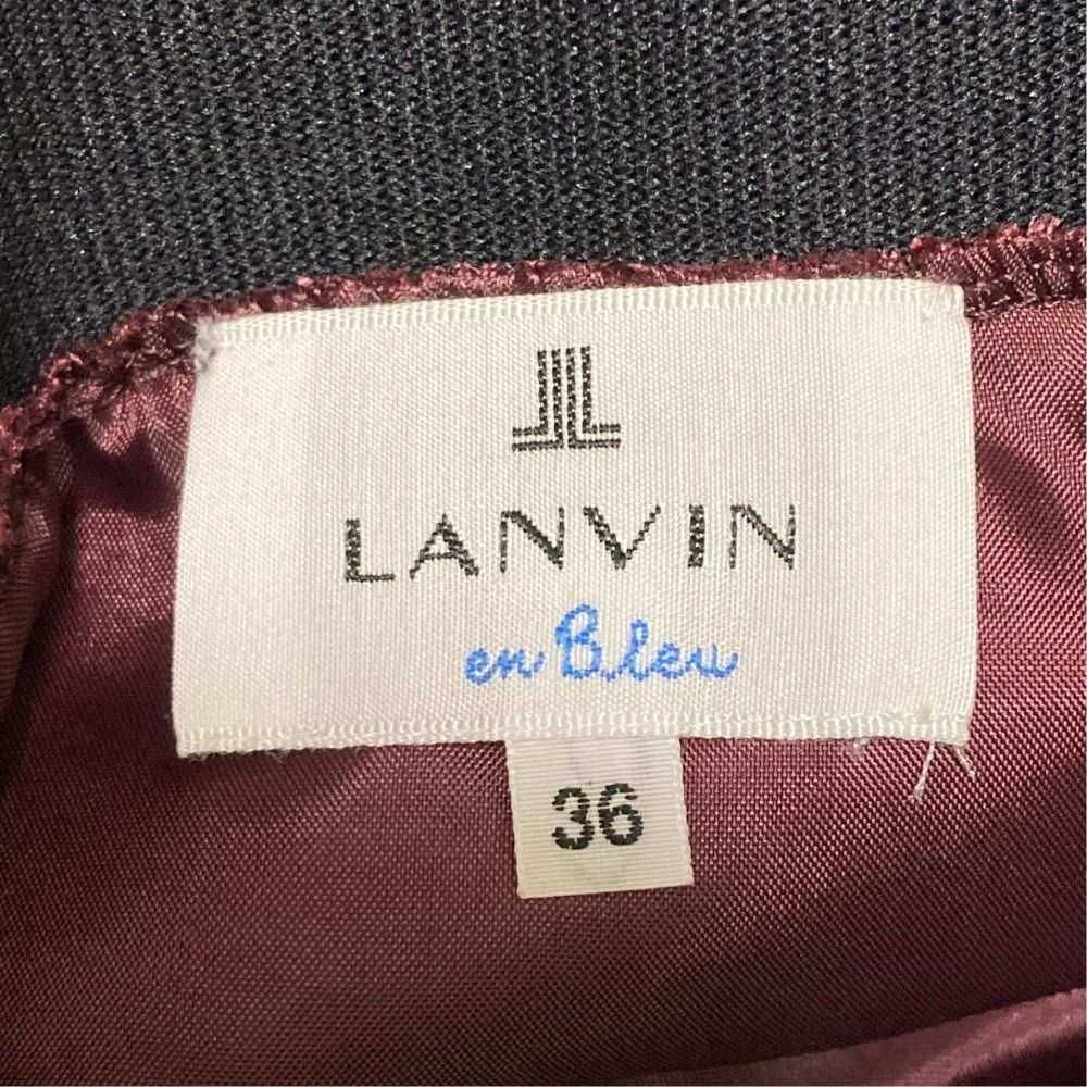 美品 LANVIN en Bleu ランバンオンブルー プリーツスカート サイズ36