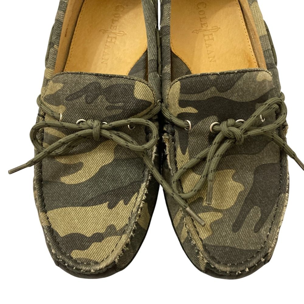 美品 Cole Haan コールハーン カモフラ キャンバス ドライビング
