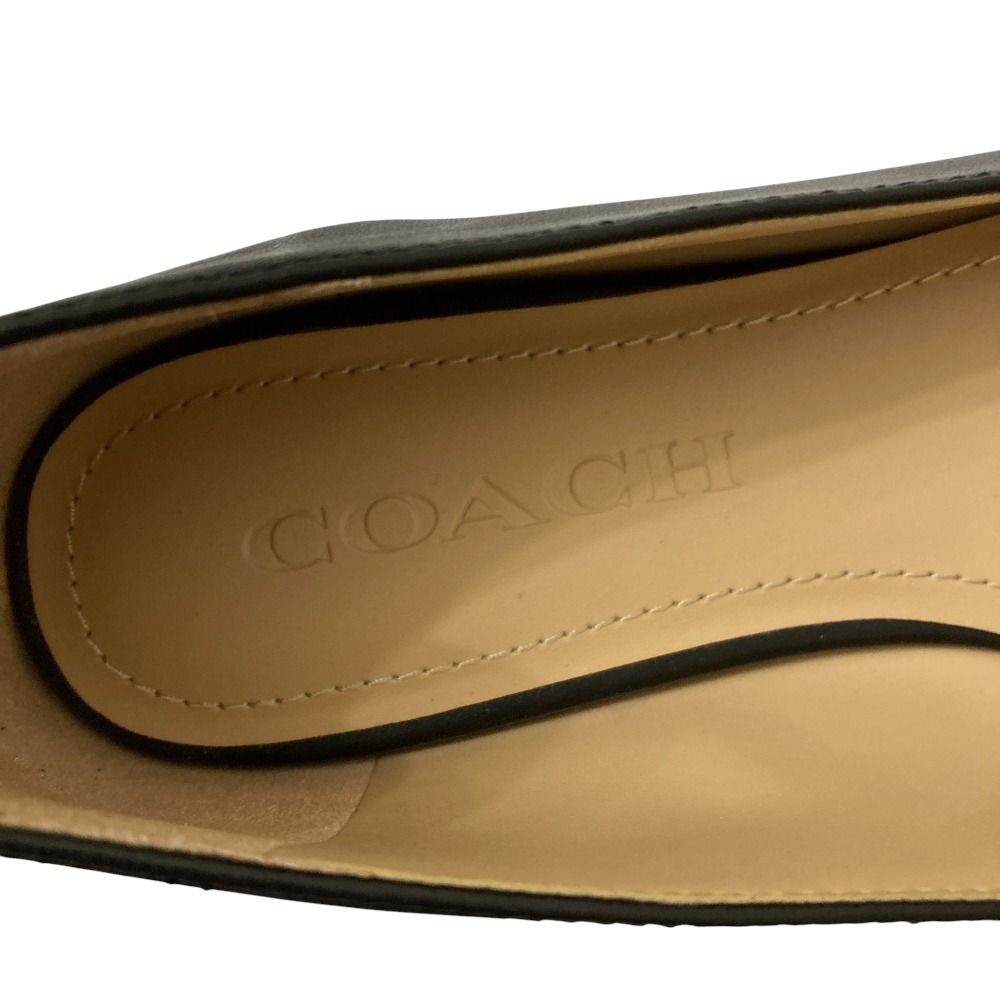 新品同様 COACH コーチ ウェンディ バレエ シューズ スクエアトゥ