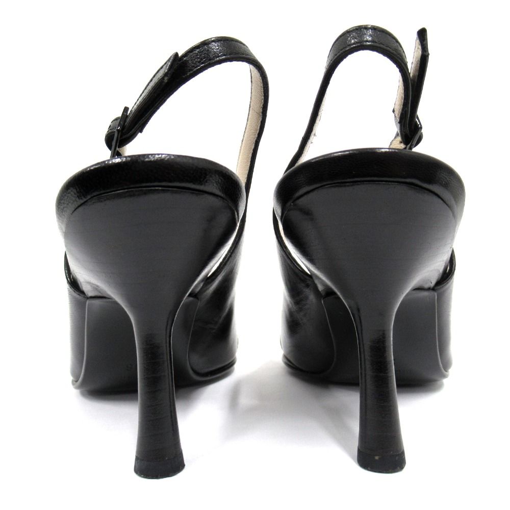 美品 01A シャネル CHANEL ココマーク レザー パンプス シューズ