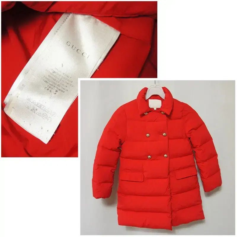 GUCCI グッチ レッド ダウンジャケット ジュニア 6歳 - メルカリ