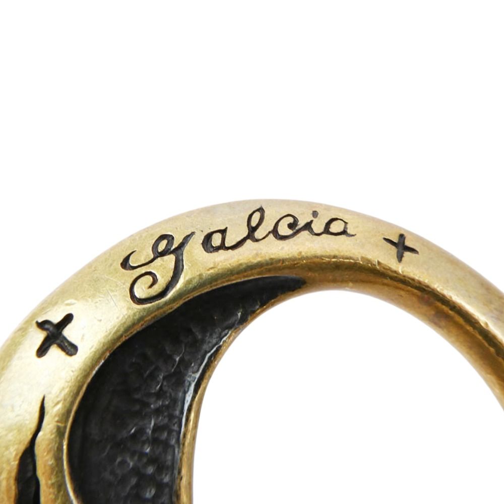 GALCIA ガルシア SKULL HEAD WALLET CHAIN スカルクリップ ブラス