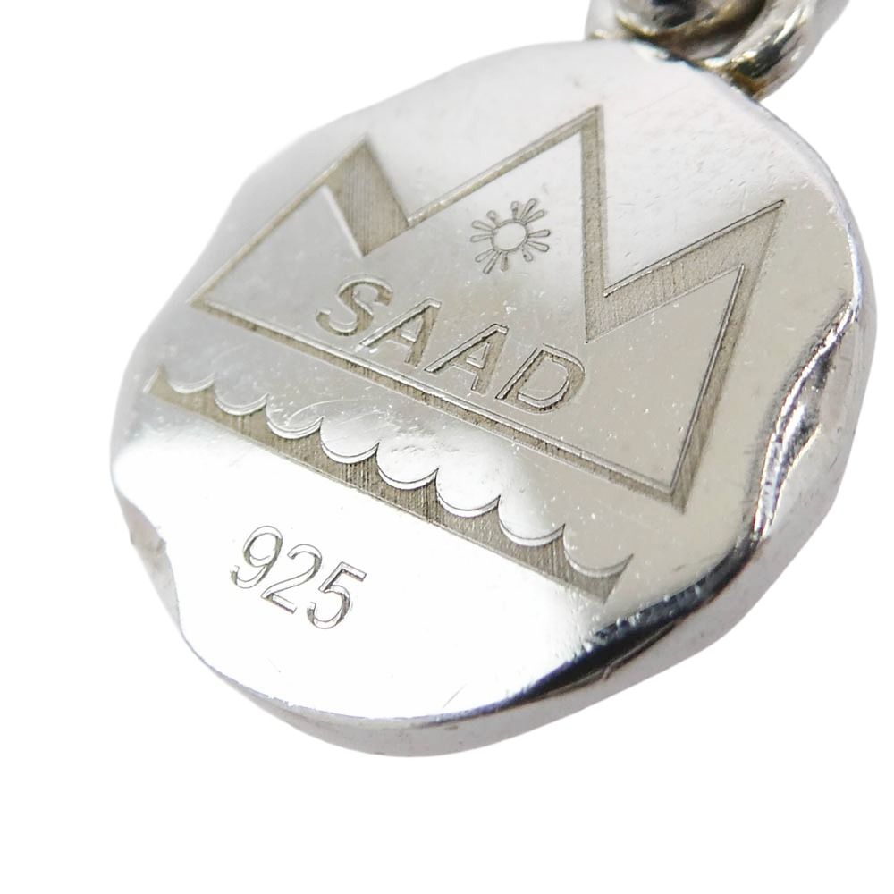 SAAD サード 太陽神 サンシンボル タタキ ネックレス シルバー系【中古