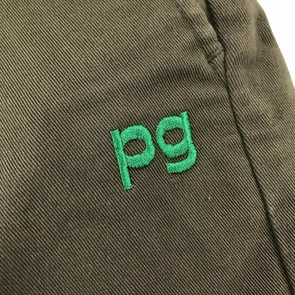 美品】パーリーゲイツ ショートパンツ カーキ×白 花刺しゅう総柄