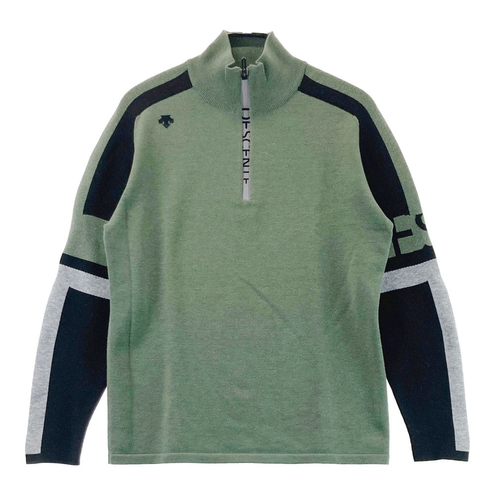 サイズ：L DESCENTE GOLF デサントゴルフ ハーフジップ ニットセーター
