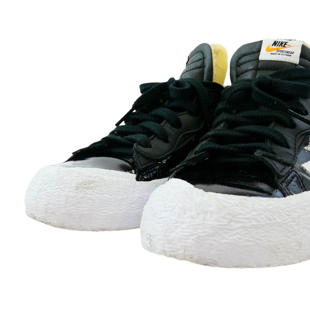NIKE ナイキ DM6443-001 × sacai サカイ Blazer Low Black Patent 