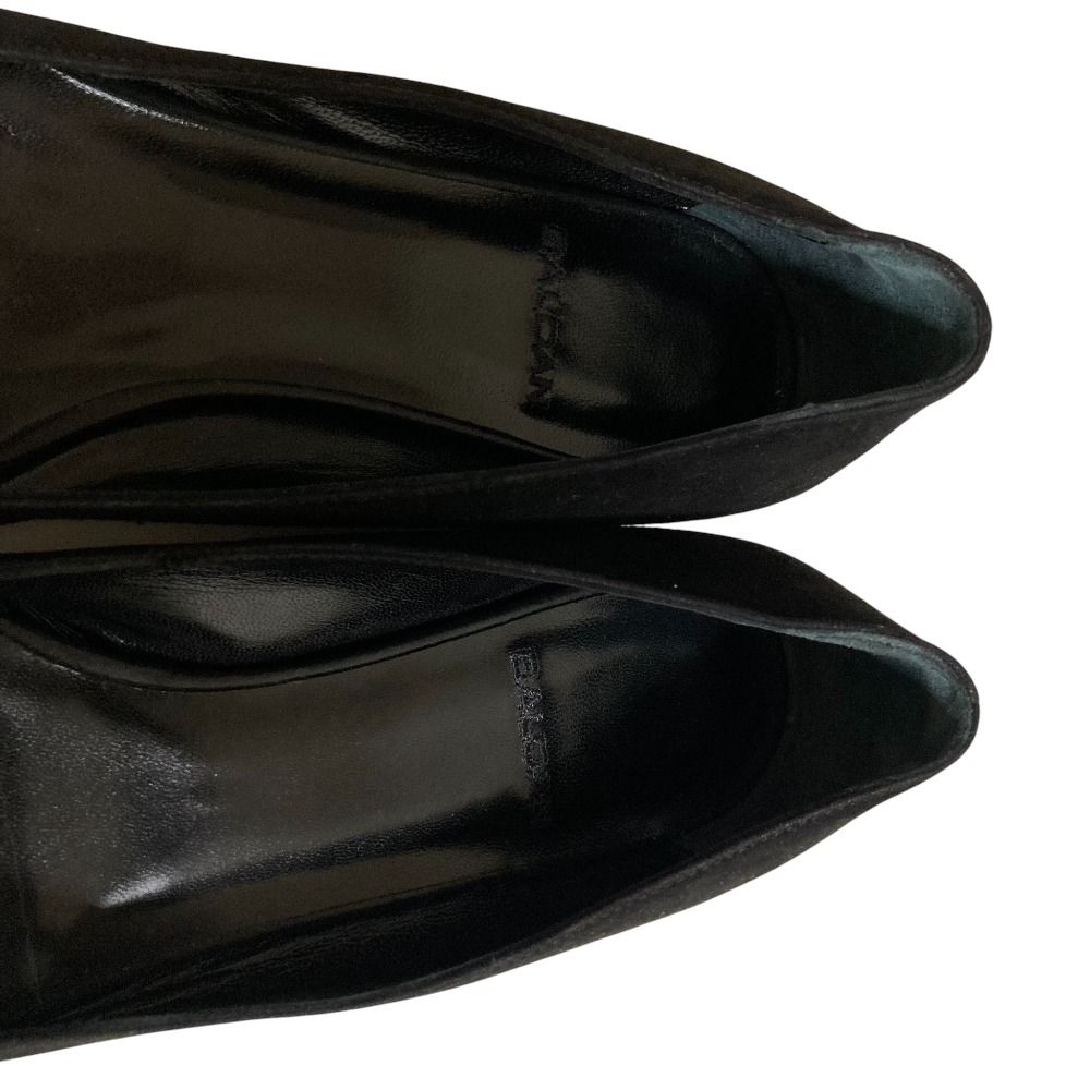 美品 BALDAN バルダン スエード ポインテッドトゥ パンプス フラット