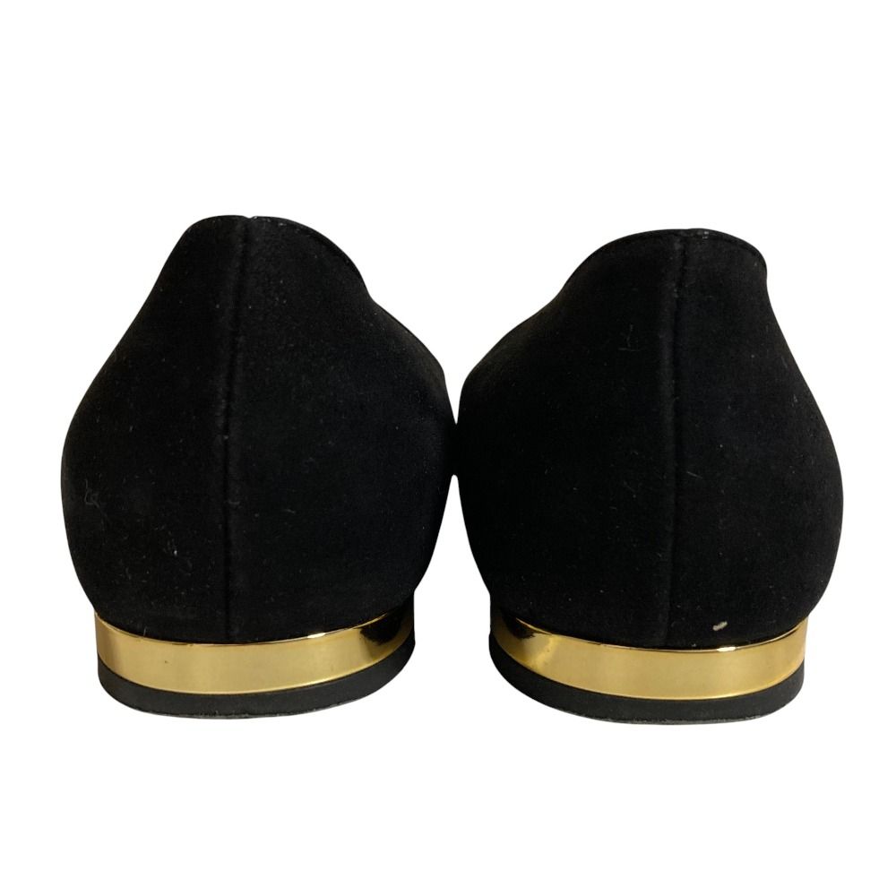 美品 BALDAN バルダン スエード ポインテッドトゥ パンプス フラット