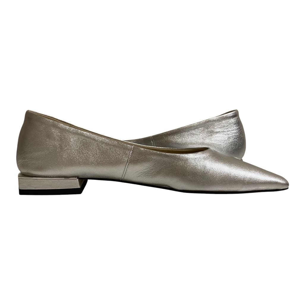 美品 LE TALON ルタロン スクエアトゥ チェーンストラップ フラット