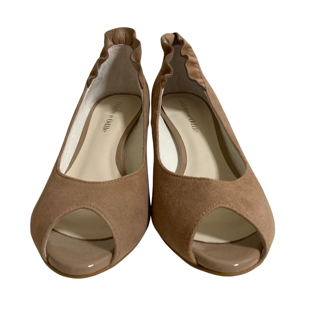 美品 ODETTE E ODILE オデットエオディール スエード オープントゥ