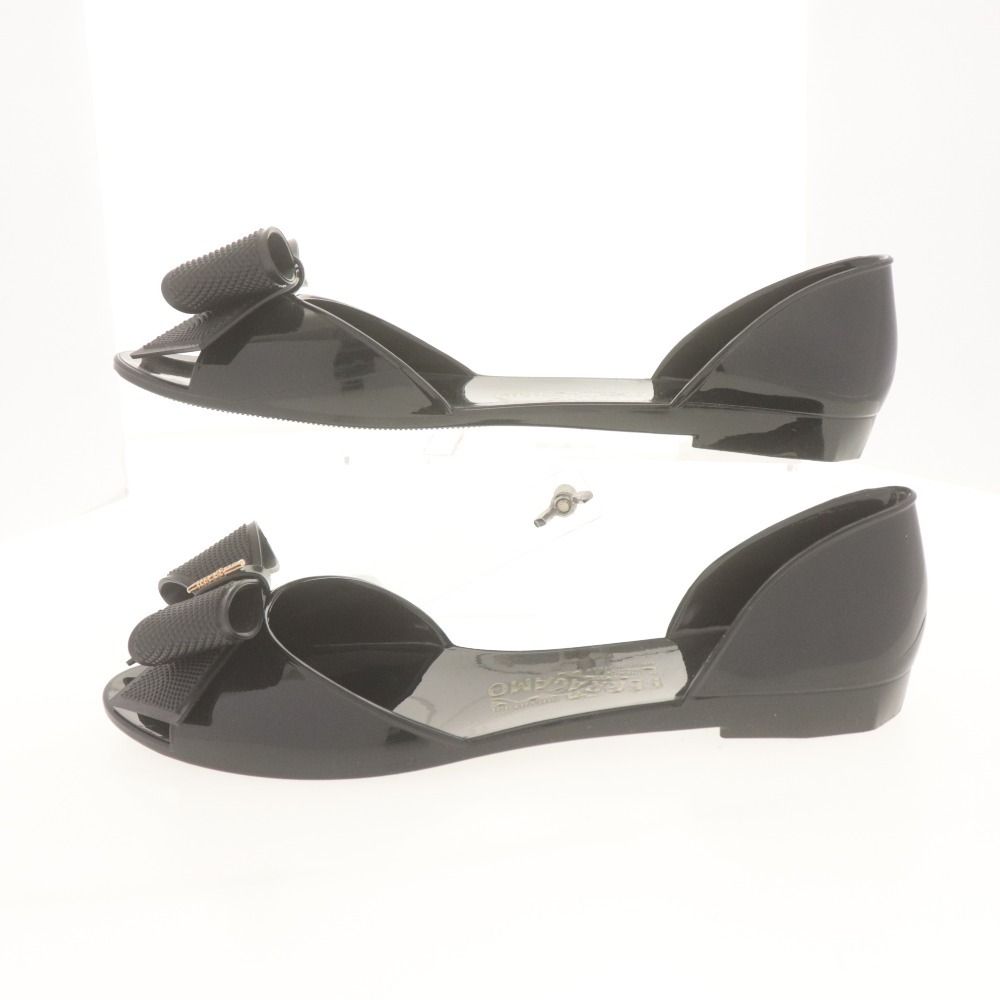 □ Salvatore Ferragamo フェラガモ ラバーサンダル パンプス 靴