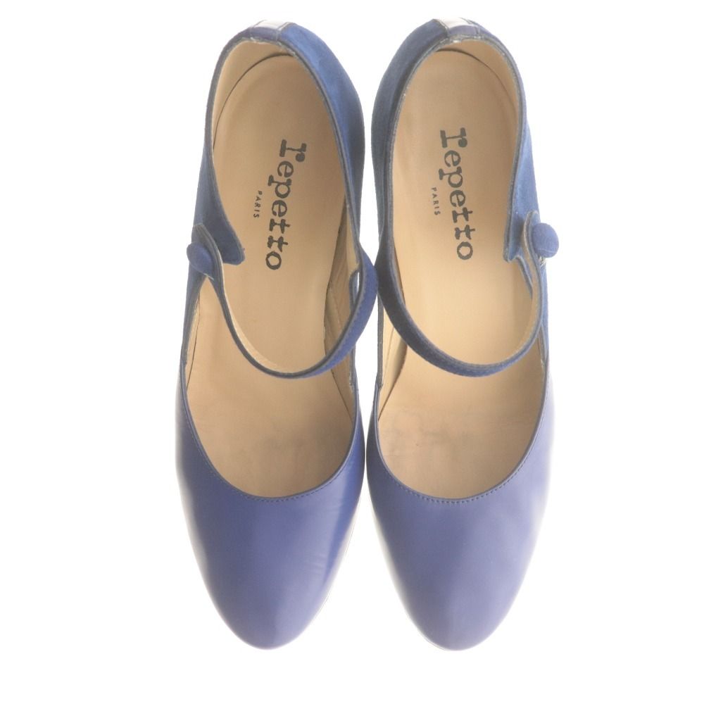 【美品】repetto レペット パンプス ハイヒール ヒール レザー 23.5 □ repetto レペット パンプス ハイヒール 革靴 アンクルストラップ