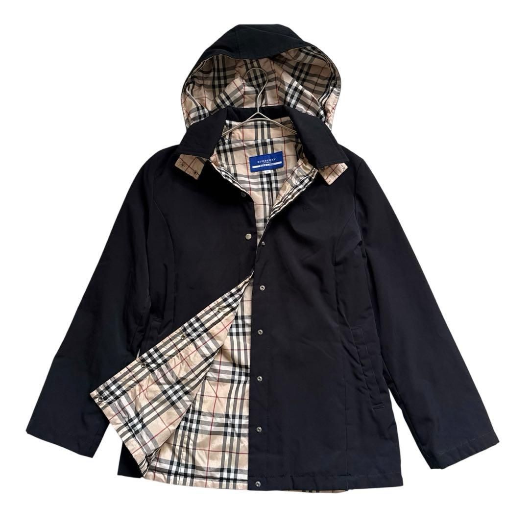 バーバリー マウンテンパーカー ノバチェック キルティング ホースロゴ フード バーバリー マウンテンパーカー ノバチェック キルティング ホースロゴ